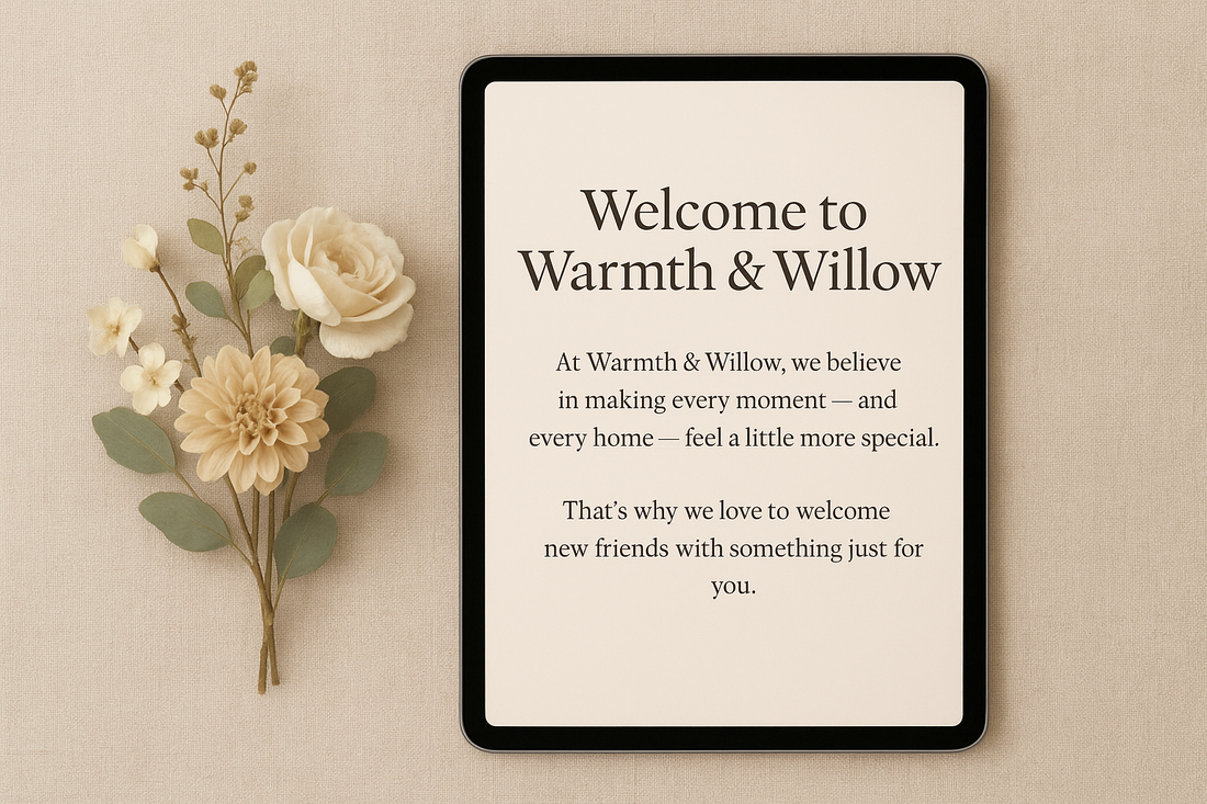 Exclusive Subscriber Discount | Warmth & Willow