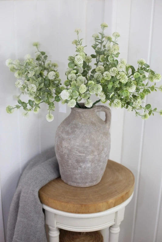 Thistle Poms & Stone Jug