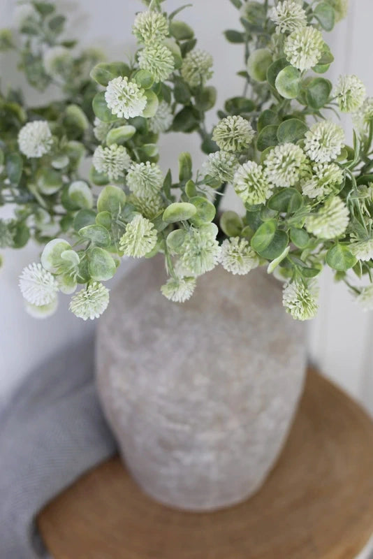 Thistle Poms & Stone Jug