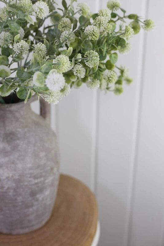 Thistle Poms & Stone Jug