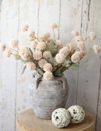 Beige Pom & Stone Vase