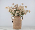 Poms & Rustic Vase