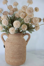 Poms & Rustic Vase