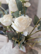 Vintage Mini Rose & Vase