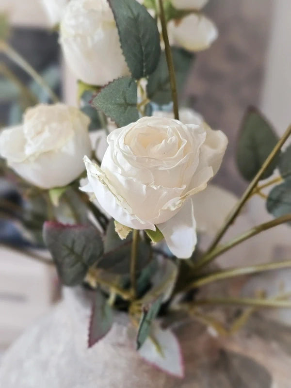 Vintage Mini Rose & Vase