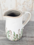 Rustic Floral Jug