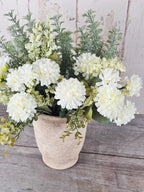 Ivory Ella & Conifer with Stone Vase