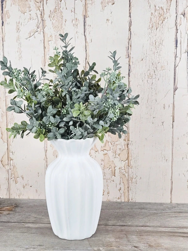 Green Berry & Bloom Vase