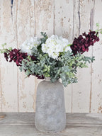 Deep Delphinium & Rustic Vase