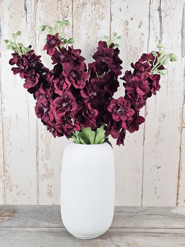 Burgundy Delphiniums
