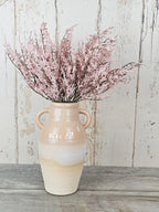 Pink Limoniums & Sandstone Vase