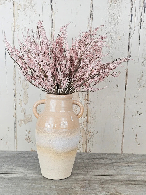 Pink Limoniums & Sandstone Vase