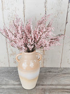 Pink Limoniums & Sandstone Vase