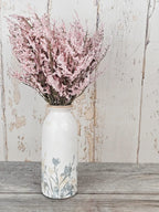 Rustic Pink Limonium & Vase