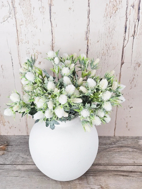 White Dusted Thistles