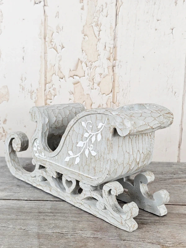 Rustic Washed Sleigh