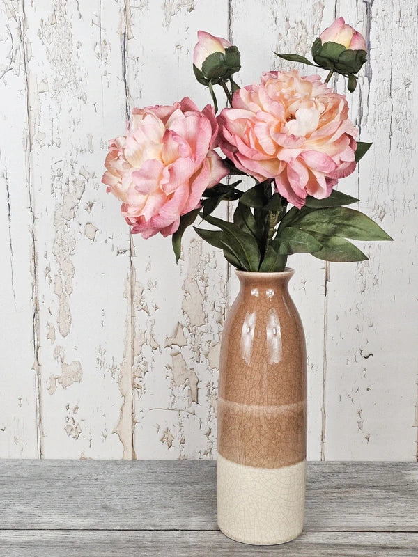 Vintage Peonies & Ombre Vase