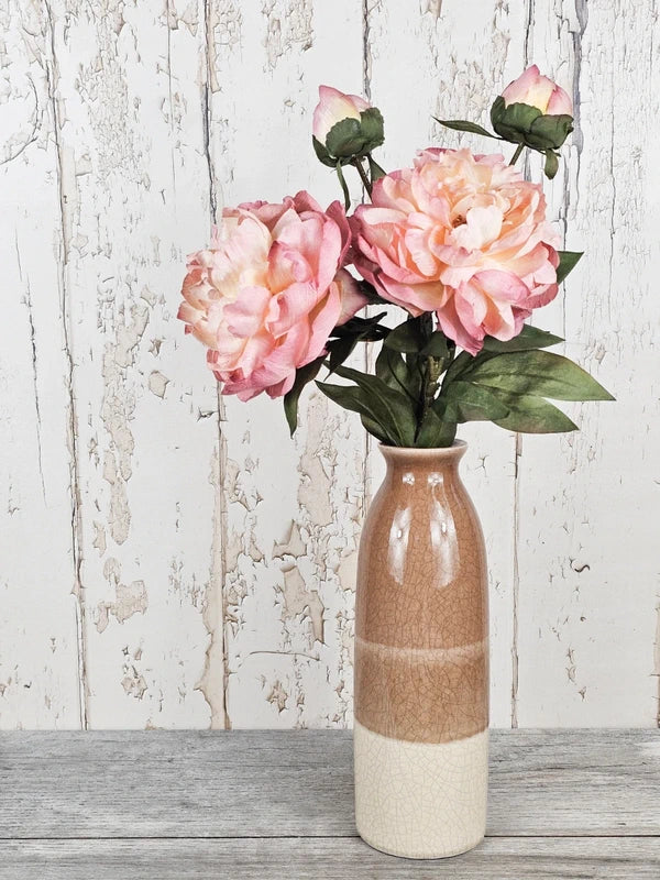 Vintage Peonies & Ombre Vase
