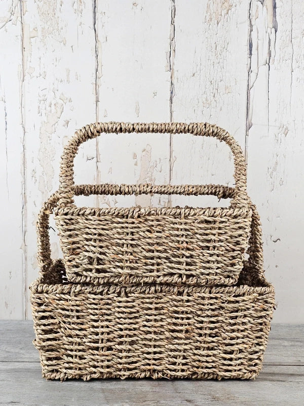 2 Piece Rattan Baskets