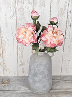 Vintage Peony & Aged Vase