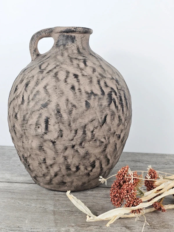 Brown Rustic Speckled Vase
