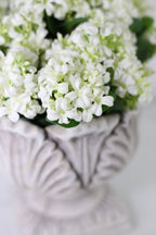 Lacey Hydrangea & Leaf Urn