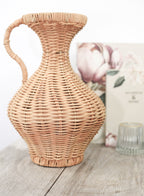 Waist-line Wicker Vase