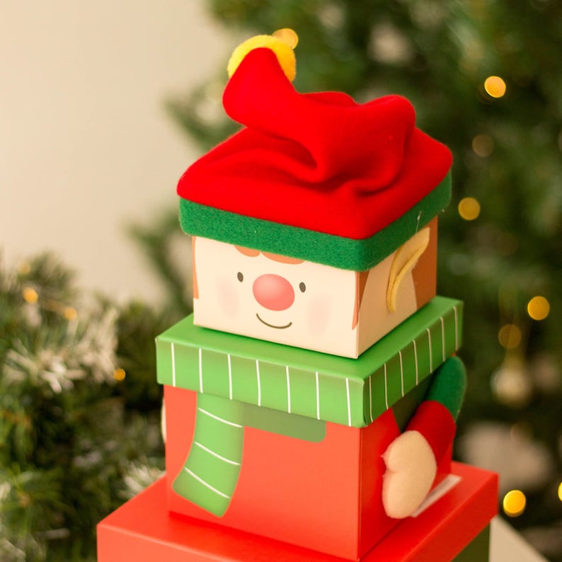Stacking Elf Gift Boxes