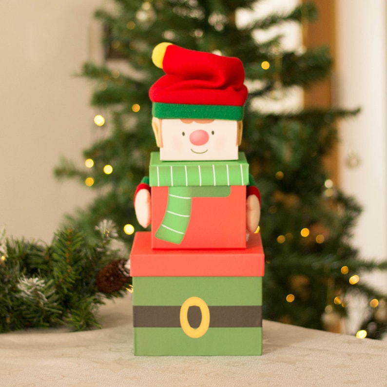 Stacking Elf Gift Boxes
