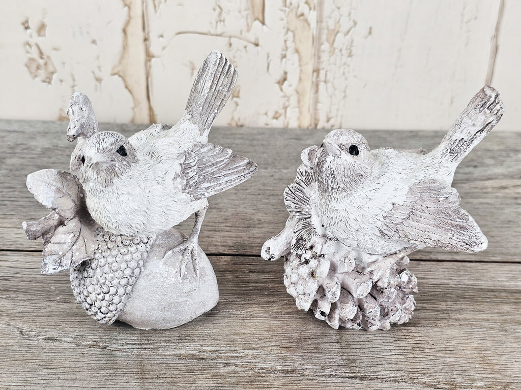 Set of 2 Stone Birds