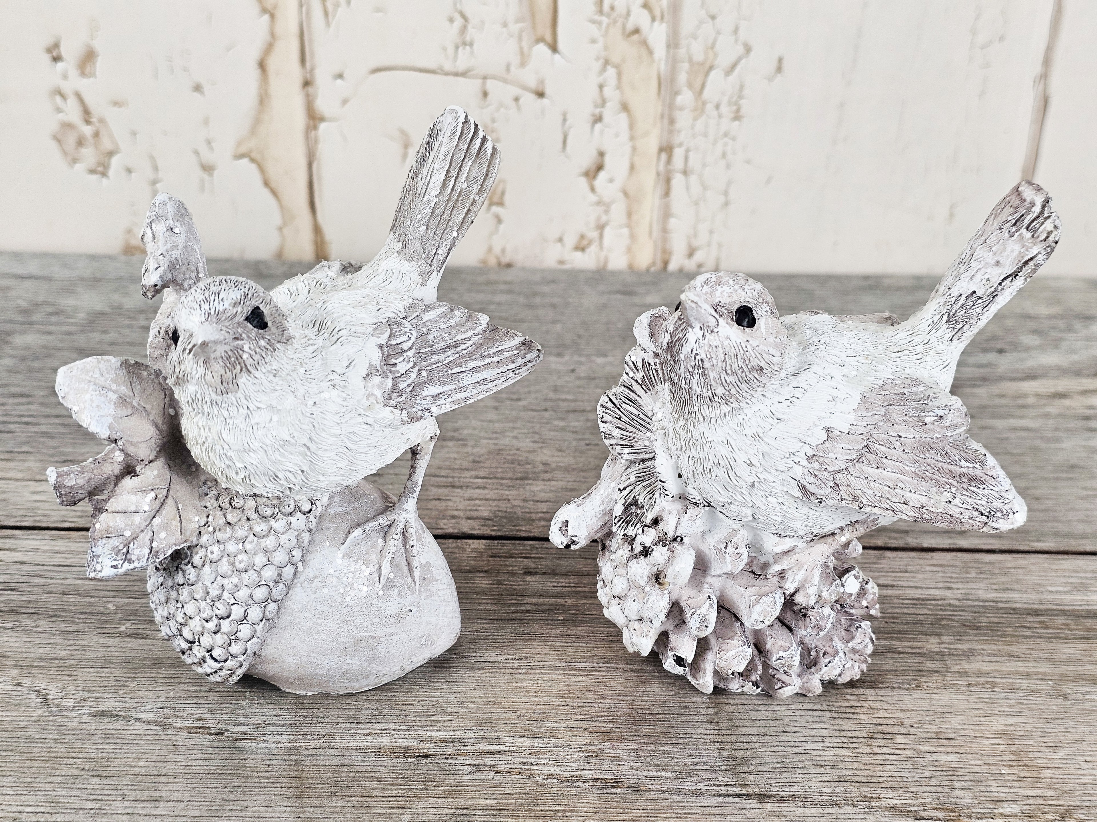 Set of 2 Stone Birds