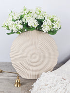 Lacey Hydrangeas & Shell Vase
