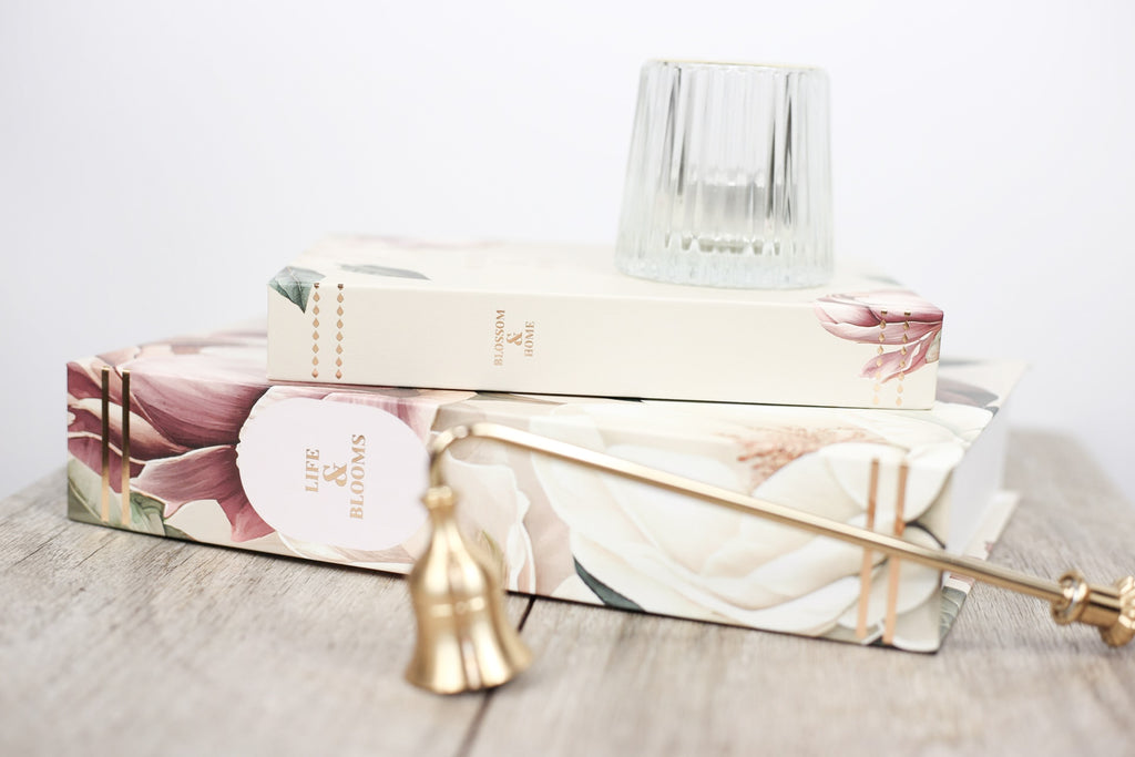 Rose Floral Storage Books