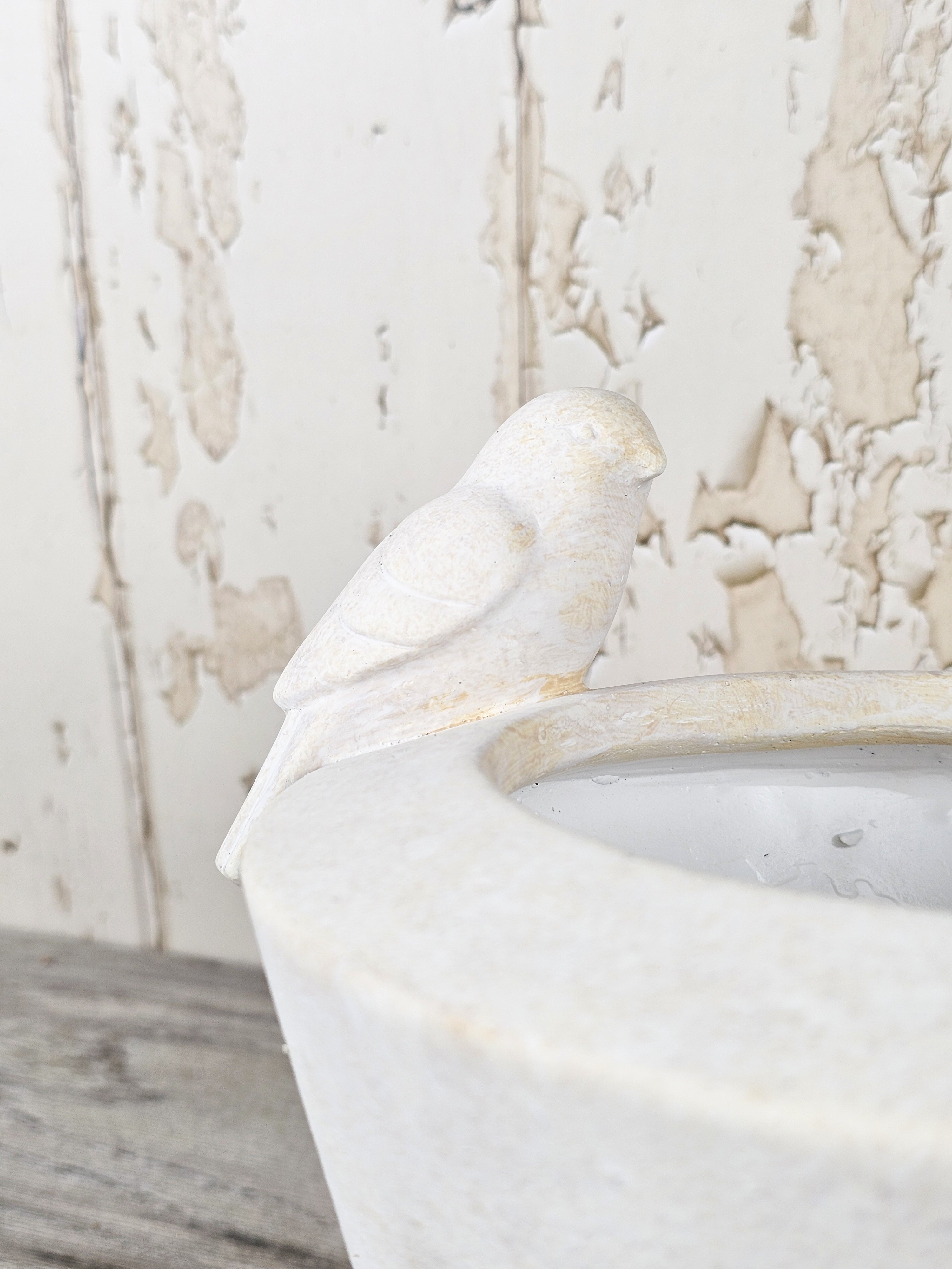 Shabby Chic Bird Planter