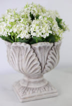 Lacey Hydrangea & Leaf Urn