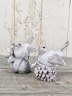 Set of 2 Stone Birds