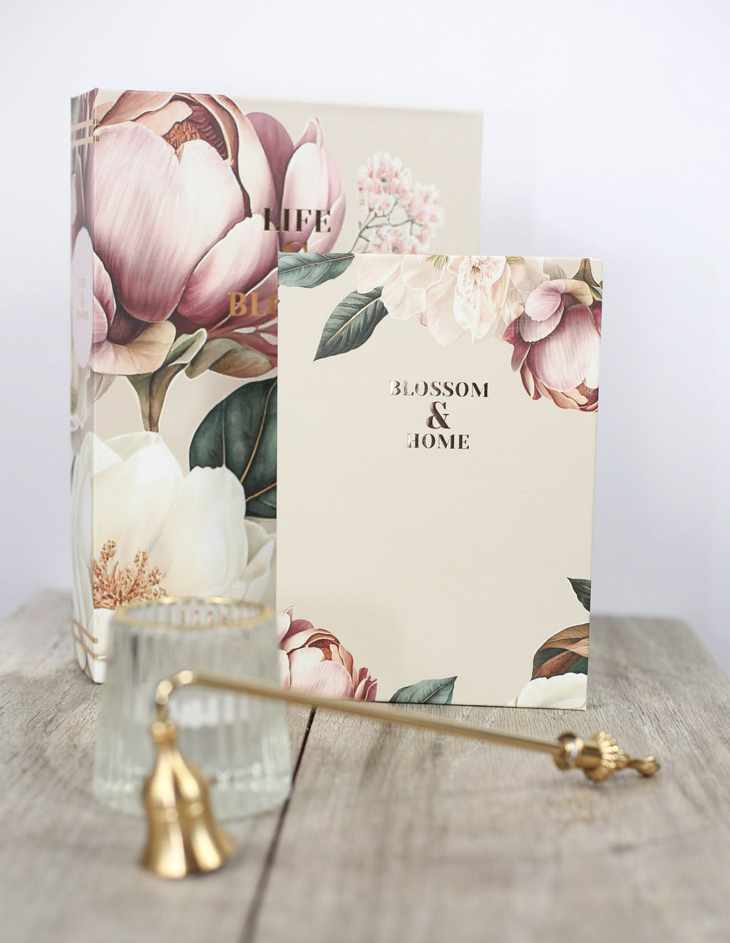 Rose Floral Storage Books