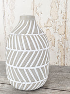Neutral Geometric Vase
